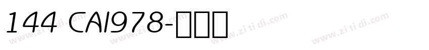 144 CAI978字体转换